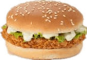 Br. kipburger met saus